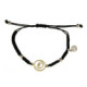 Pulsera de plata, oro y brillante