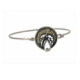 Pulsera de plata, oro y brillante