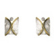 Arrecades de plata, or i brillant