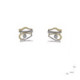 Arrecades de plata, or i brillant