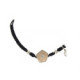Pulsera de plata, oro y brillante