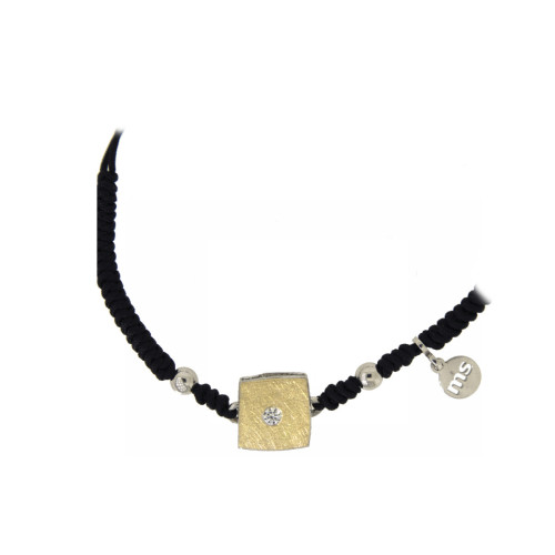 Polsera de plata, or i brillant