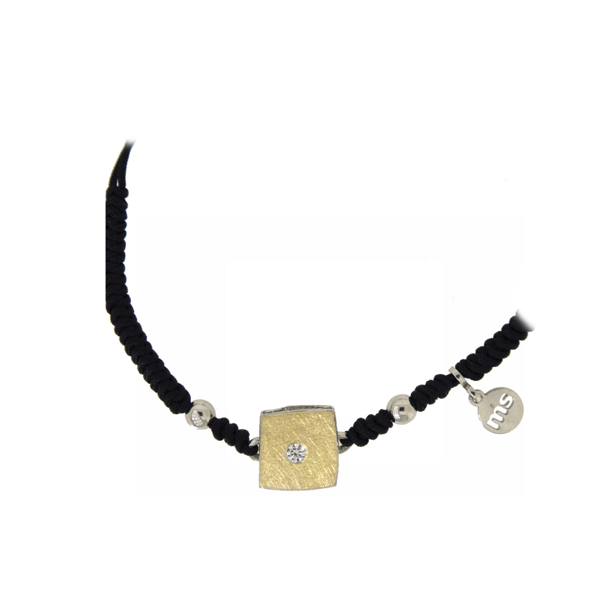 Polsera de plata, or i brillant