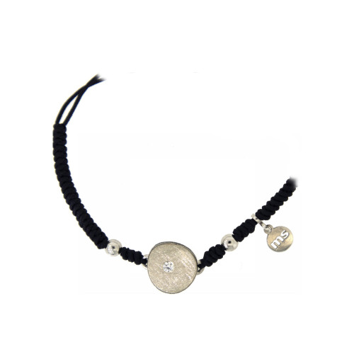 Pulsera de plata, oro  y brillante