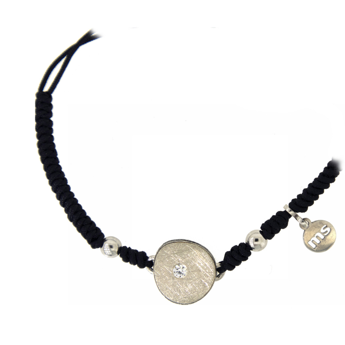 Pulsera de plata, oro  y brillante
