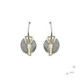 Pendientes de plata, oro y brillantes