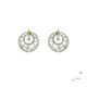 Silver, gold and brilliant earrings