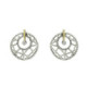 Silver, gold and brilliant earrings