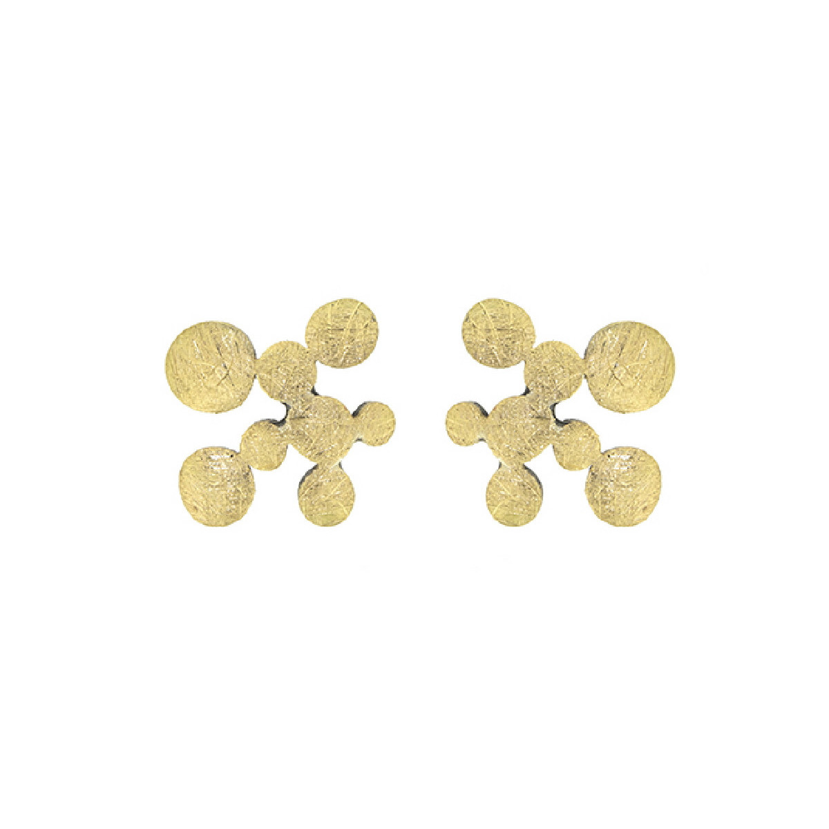 Pendientes de plata y oro