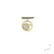 Silver, gold and brilliant pendant