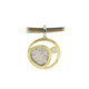 Silver, gold and brilliant pendant