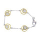 Silver, gold and shiny bracelet
