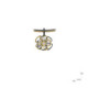 Silver, gold and brilliant pendant