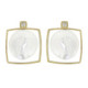 Arrecades de plata, or, perla i brillants