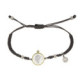 Pulsera de plata, oro, perla cultivada y brillante