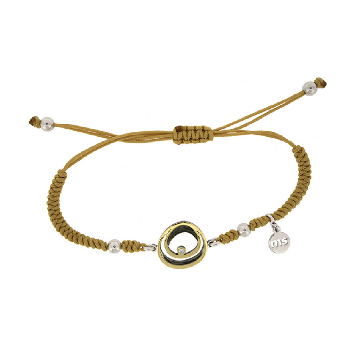Silver, gold and shiny bracelet