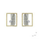 Arrecades de plata, or i brillants
