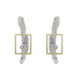 Arrecades de plata, or i brillant