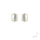 Silver, gold and diamond earrings