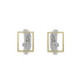 Silver, gold and diamond earrings