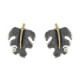 Arracades de plata, or i brillant
