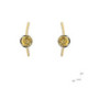 Silver, gold and citrine earrings