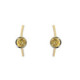 Silver, gold and citrine earrings