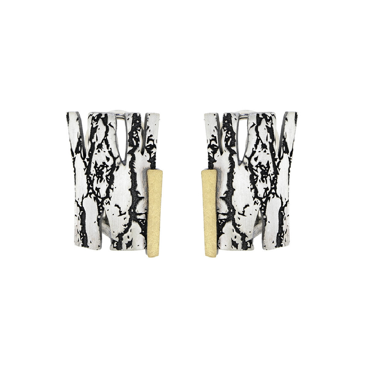 Pendientes de plata y oro