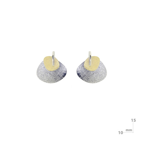 Arrecades de plata i or