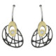 Arrecades de plata, or i brillants