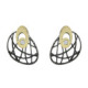 Arrecades de plata, or i brillants