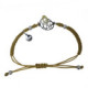 Polsera de plata, or i brillant