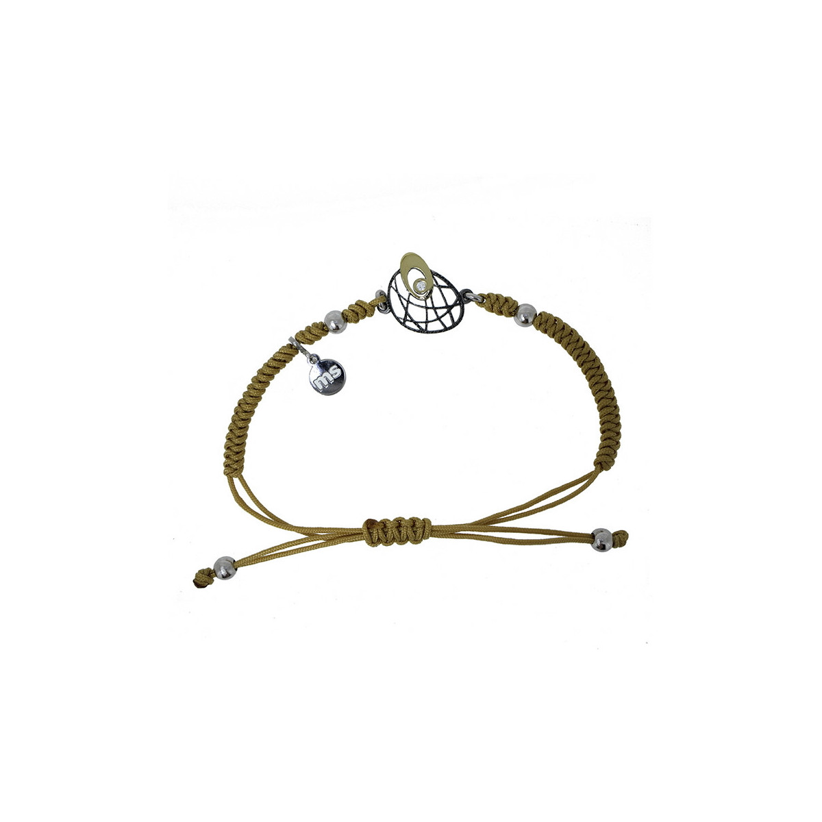 Polsera de plata, or i brillant