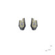 Arrecades de plata, or i brillants