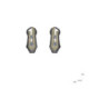 Arrecades de plata, or i brillants