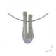 Silver, gold and brilliant pendant
