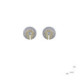 Pendientes de plata, oro y brillantes