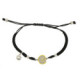 Silver, gold and 0.015 ct brilliant bracelet