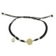 Silver, gold and 0.015 ct brilliant bracelet