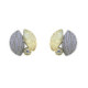 Pendientes de plata, oro y brillantes