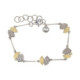 Silver, gold and shiny bracelet