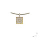 Silver, gold and brilliant pendant
