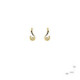 Silver, gold and diamond earrings