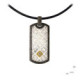Silver, gold and brilliant pendant