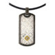 Silver, gold and brilliant pendant