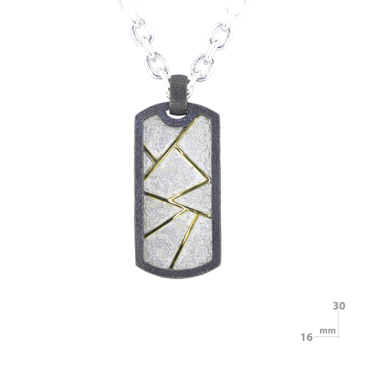 Silver and gold pendant