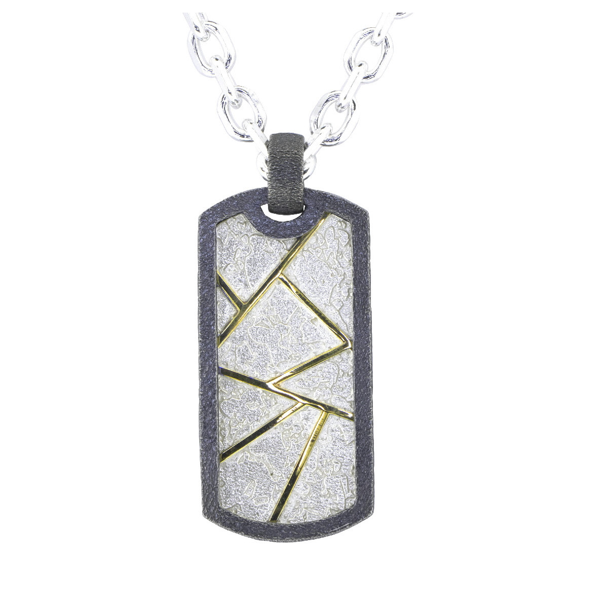 Silver and gold pendant