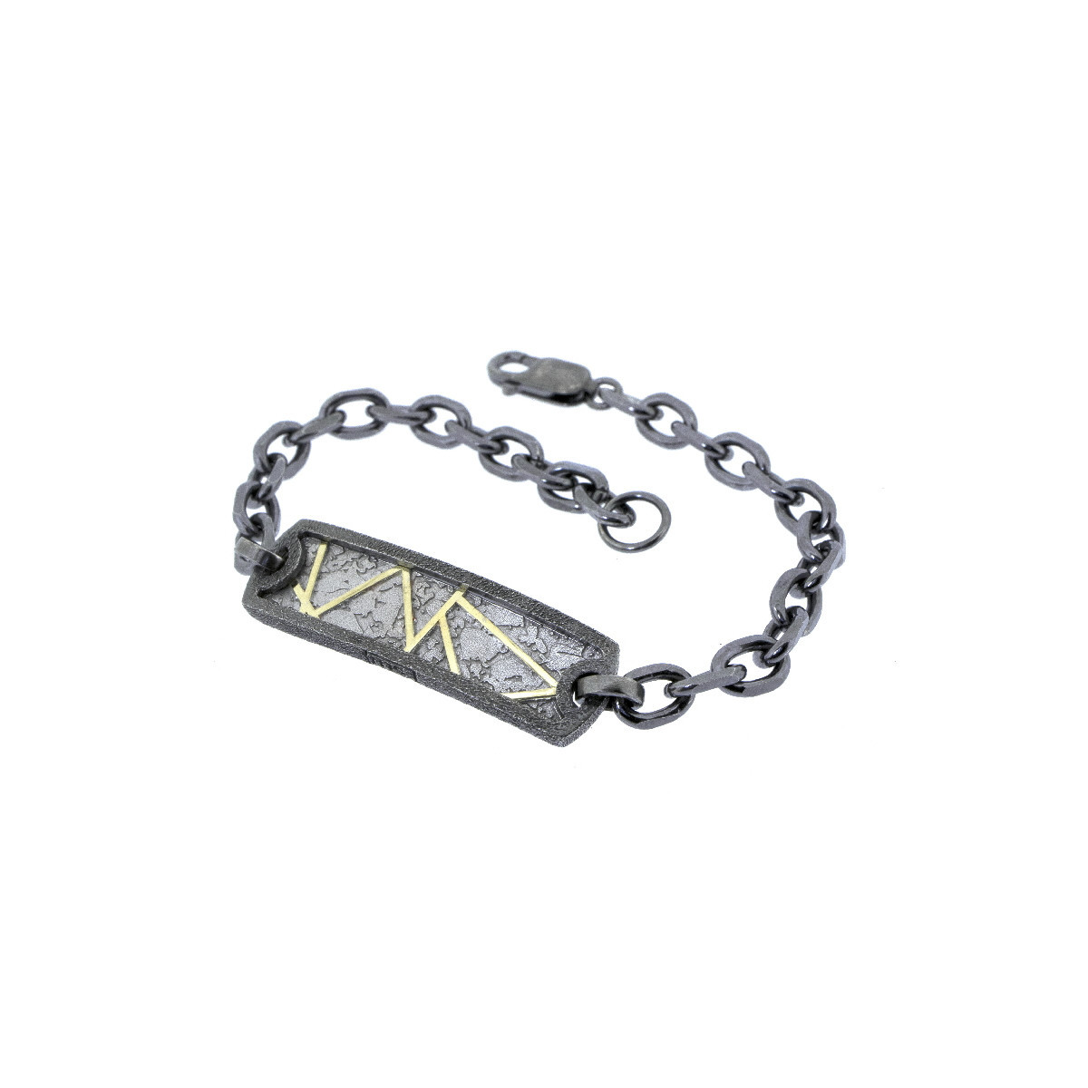 Silver and gold bracelet