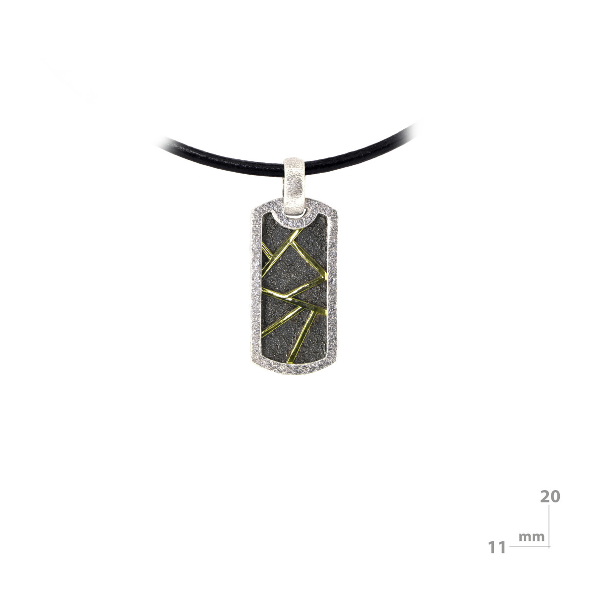 Penjoll de plata i or