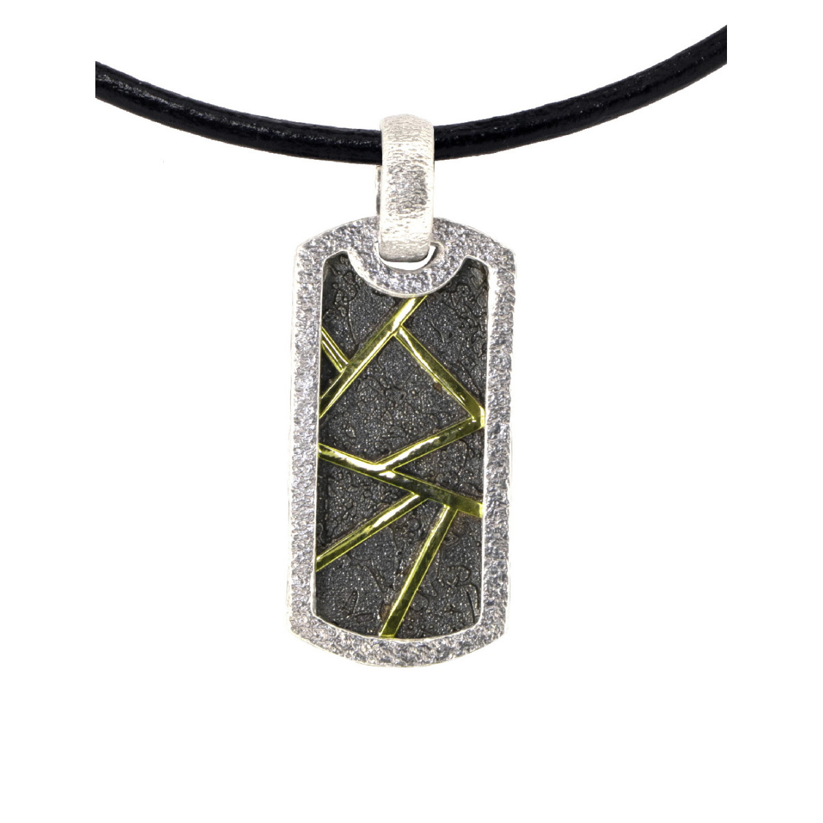 Silver and gold pendant